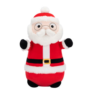 Christmas Squishmallow HugMees Nick the Santa with Glasses 10" Stuffed Plush by Jazwares