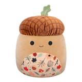 Harvest Squishmallow Mac the Brown Acorn with Fall Patterned Belly 8" Stuffed Plush by Jazwares