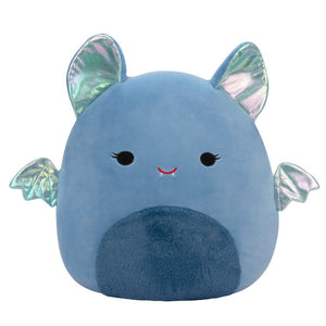 Halloween Squishmallow Este the Blue Bat with Fuzzy Belly and Metallic Crackle Wings 5" Stuffed Plush by Jazwares