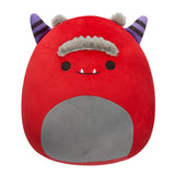 Halloween Squishmallow Jeb the Burgundy Monster with Grey Unibrow 5" Stuffed Plush by Jazwares