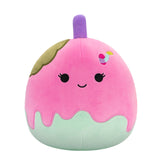 Halloween Squishmallow Mondi the Pink Monster Candy Apple with Worm 8" Stuffed Plush by Jazwares