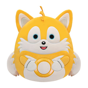 Sega Sonic the Hedgehog Holding Elements Squishmallow Tails with Gold Rings 8" Stuffed Plush by Jazwares