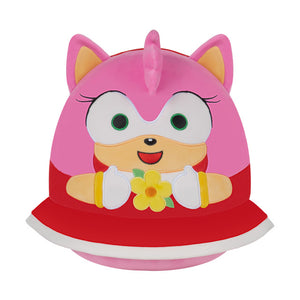 Sega Sonic the Hedgehog Holding Elements Squishmallow Amy Rose with Flowers 8" Stuffed Plush by Jazwares