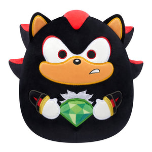 Sega Sonic the Hedgehog Holding Elements Squishmallow Shadow with Green Emerald 8" Stuffed Plush by Jazwares