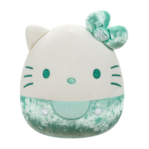 Sanrio Squishmallow Velvet Teal Hello Kitty 50th Anniversary 8" Stuffed Plush by Jazwares