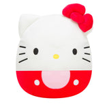 Squishmallow Sanrio Classic Hello Kitty Red Overalls 7" Stuffed Plush by Jazwares