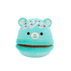 Squishmallow Belinda the Teal Bear Macaron with Chocolate Filling and Pink Drizzle 5" Stuffed Plush by Jazwares