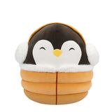 Christmas Squishmallow Luna the Black Penguin with Yellow Puffer Jacket 8" Stuffed Plush by Jazwares