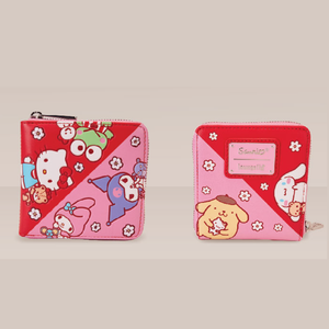 Loungefly Sanrio Hello Kitty, Friends, and Pets Colorblock Zip Around Wallet