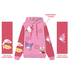 Loungefly Sanrio Hello Kitty & Pet Friends Unisex Hoodie