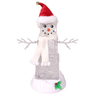 10" Festive Ice Cube Glitter Snowman