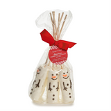 Set of 6 Marshmallows Snowman Sticks in Gift Bag 3.8 Oz.