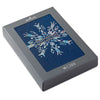 Hallmark Exquisite Snowflake on Blue Boxed Christmas Cards, Pack of 16