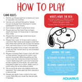 Snoopy and the Peanuts Gang Memory Master Game Instructions