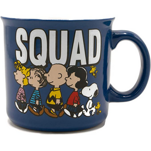 Snoopy and the Peanuts Gang Squad 20 Oz. Ceramic Camper Mug