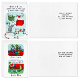 Hallmark Snow Fun Assorted Funny Boxed Christmas Cards, Pack of 16