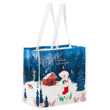 Hallmark Snowtop Lodge Reusable Tote Bag, 13.75"