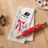 Snowy Baking Set Tea Towel and Rolling Pin