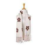 Soft Daisy Scarf (White)