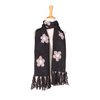 Soft Daisy Scarf (Black)