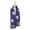 Soft Daisy Scarf (Navy)