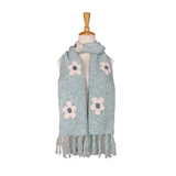 Soft Daisy Scarf (Light Turquoise)