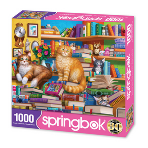 Springbok Bookshop Cats 1000-Piece Puzzle