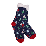 Starlit Pines Thermal Slipper Sherpa Socks