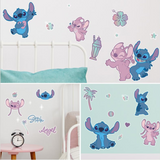 Stitch and Angel Wall Decal Stickers