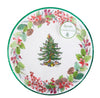 Holiday Evergreen Tree Spode Pine Cone Christmas Paper Dinner Plates 8 Count