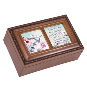 To My Daughter You Mean The World To Me Petite Music Box