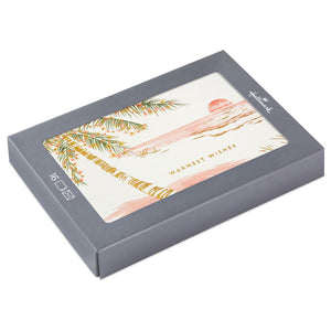 Hallmark Tropical Sunset Boxed Christmas Cards, Pack of 16