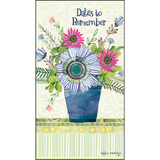 Two-Year Pocket Planner Calendar Potted Floral Dates to Remember