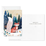 Hallmark UNICEF Fox in Forest Boxed Holiday Cards, Pack of 12