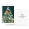 Hallmark UNICEF Spruce Tree on Black Boxed Christmas Cards, Pack of 20