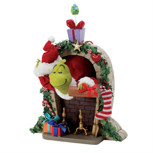 The Grinch Up the Chimbley Figurine