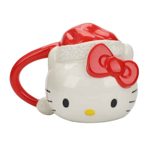 Sanrio Hello Kitty with Santa Hat 16 Oz. Sculpted Ceramic Mug