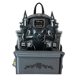 Loungefly The Haunted Mansion Gargoyle Wallpaper Light Up Glow Mini Backpack