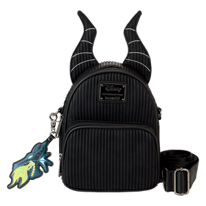 Loungefly Disney Villains Maleficent Dragon Horns Convertible Mini Backpack & Crossbody Bag