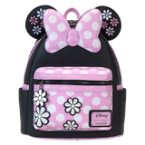 Loungefly Minnie Mouse Floral Rock The Dots Mini Backpack