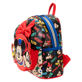 Loungefly Mickey & Friends Classic All-Over Print Mini Backpack With Ear Headband