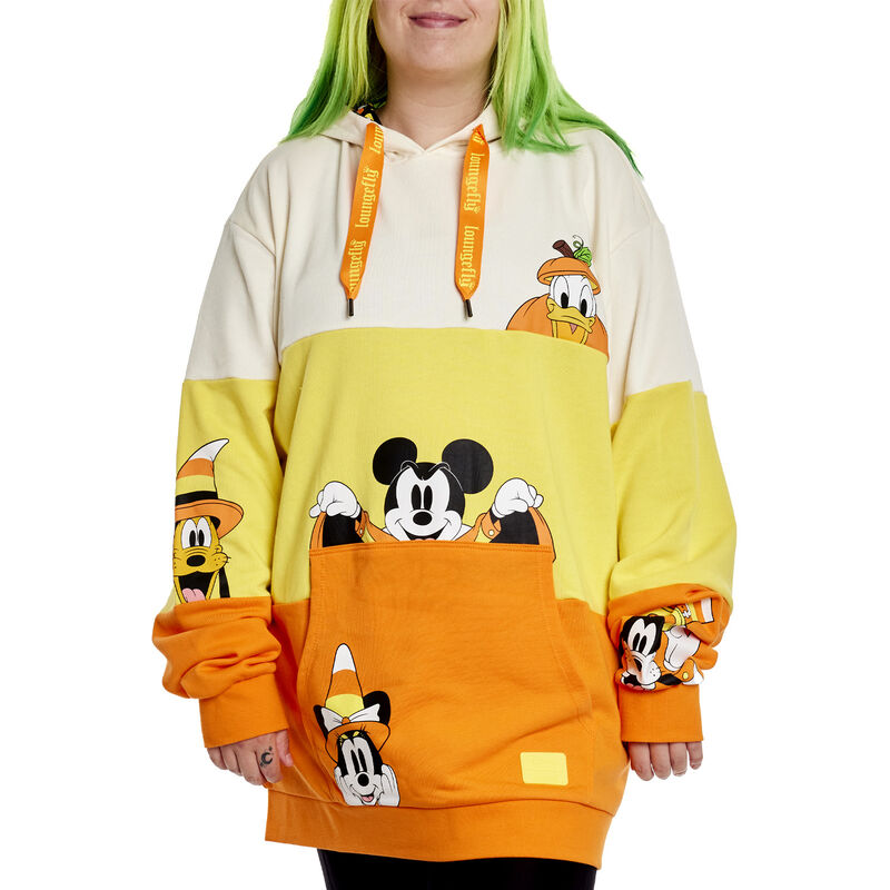 Disney Mickey & Minnie hotsell Candy Corn Size XL Sweater NWT Cardigan Mouse Ear Hoodie