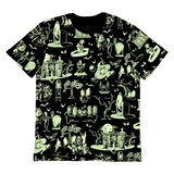 Loungefly The Haunted Mansion All-Over Print Glow Unisex Tee