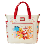 Loungefly Winnie The Pooh & Friends Hearts Convertible Backpack & Tote Bag