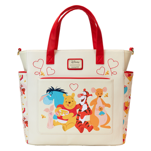 Loungefly Winnie The Pooh & Friends Hearts Convertible Backpack & Tote Bag