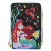 Loungefly Disney The Little Mermaid 35th Anniversary Life is the Bubbles Accordion Zip Around Wallet