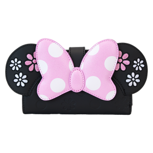 Loungefly Minnie Mouse Floral Rock The Dots Flap Wallet