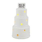 Mr. & Mrs. Wedding Cake Light Up Figurine Sitter