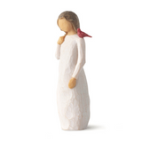 Willow Tree Messenger with Cardinal Figurine