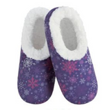 Women's Classic Cozy SnooziesÂ® Snowflakes on Purple